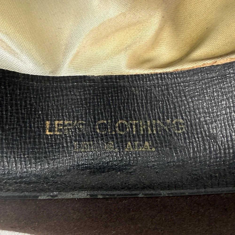 Vintage 1950s Stevens Lee Brown Felt Fedora‎ Hat 7 1/4 USA